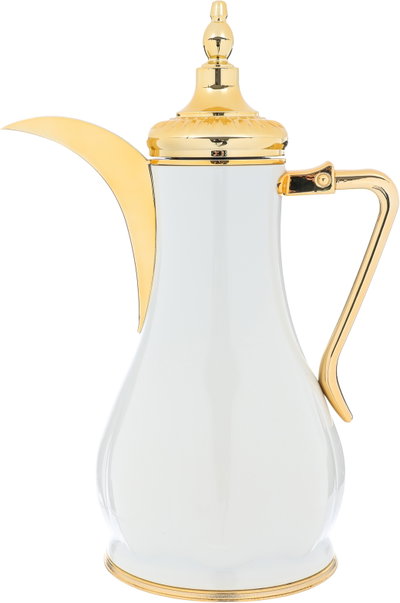 طقم ترامس زجاج حراري السيف غاليري، قطعتين، 1 / 1 لتر - ابيض ذهبي product image 3