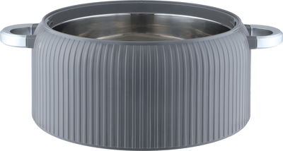 طقم حافظة طعام بلاستيك السيف غاليري، خامة داخلية ستاينلس استيل، 3 قطع، دائري - رمادي product image 3