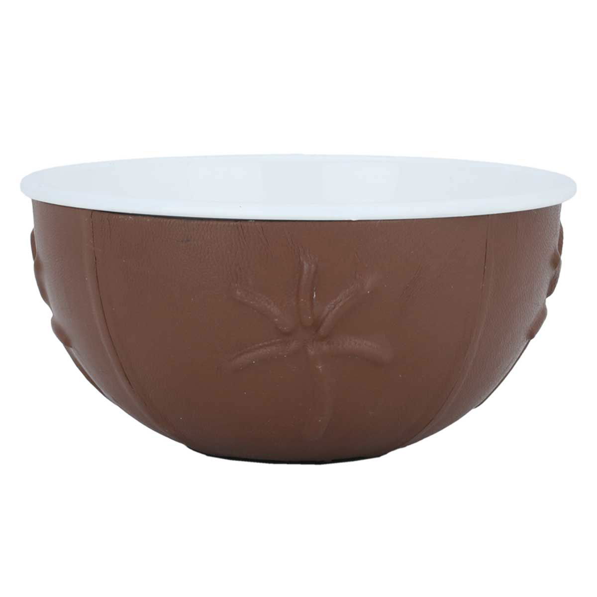 Al Saif Gallery porcelain bowl, 17 x 17 x 9 cm, round, double - brown product image