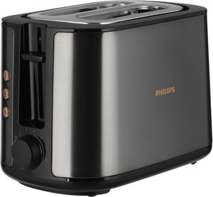 حماصة خبز فيليبس، 950 واط، شريحتين، 8 اعدادات، HD2650/31 - اسود product image 2