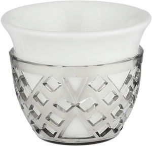 طقم فناجين قهوة مارية بورسلان سيف بلص، 12 قطع - ابيض رمادي product image 2