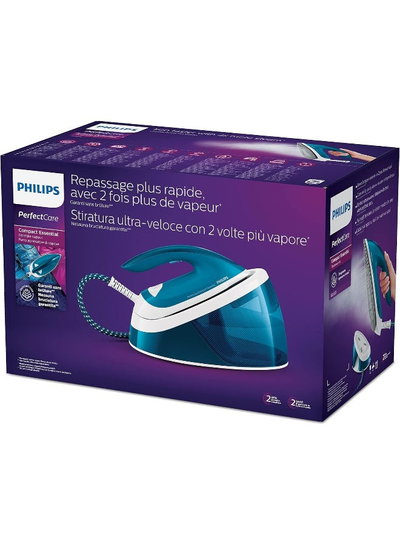 Philips Steam Iron, 2400W, 1.3L, GC6815/26 - Blue White product image 7