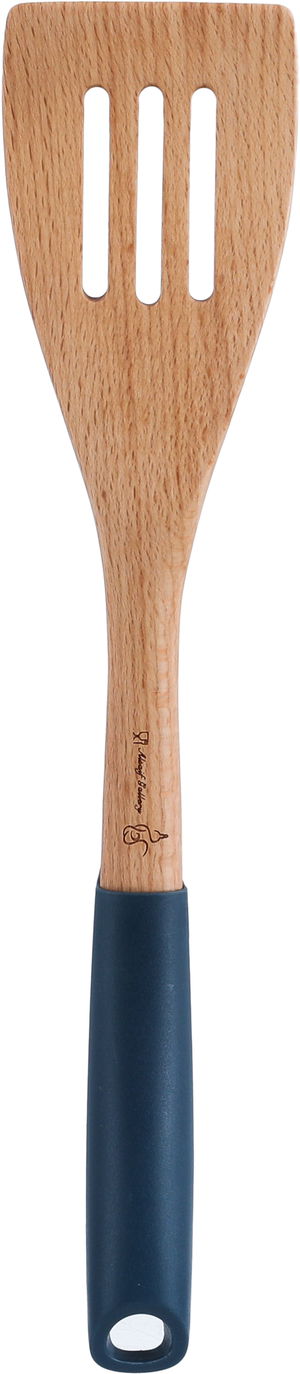 ملعقة تقليب طعام خشب بلاستيك السيف غاليري، 33×7 سم - ازرق غامق خشبي product image