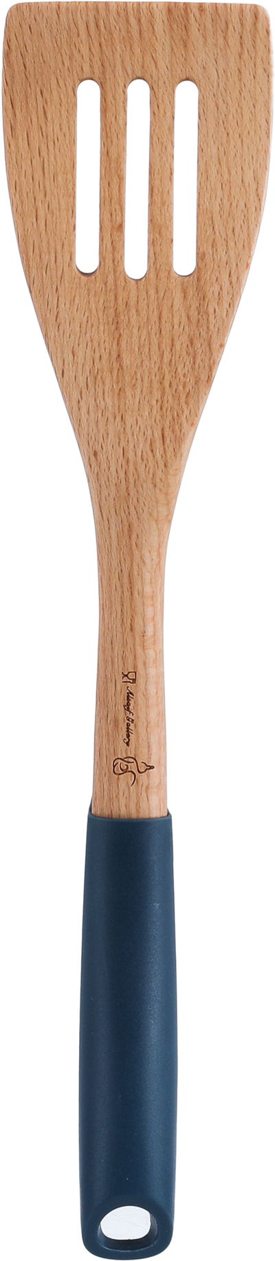 ملعقة تقليب طعام خشب بلاستيك السيف غاليري، 33×7 سم - ازرق غامق خشبي product image 1