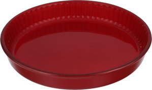 صينية فرن بوركم زجاج باشاباتشي، 31.8 سم، 2.95 لتر، خامة خارجية استيل - احمر product image 2