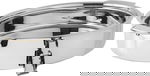 Alsaif Gallery Ellipse Food Container with Lid, 9 Liters, Engraved - Silver product image 2