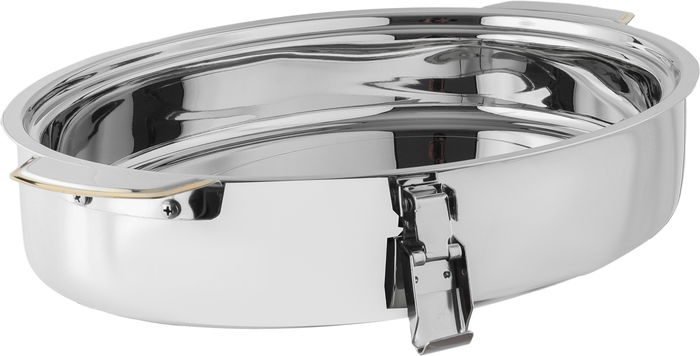 Alsaif Gallery Ellipse Food Container with Lid, 9 Liters, Engraved - Silver product image 2