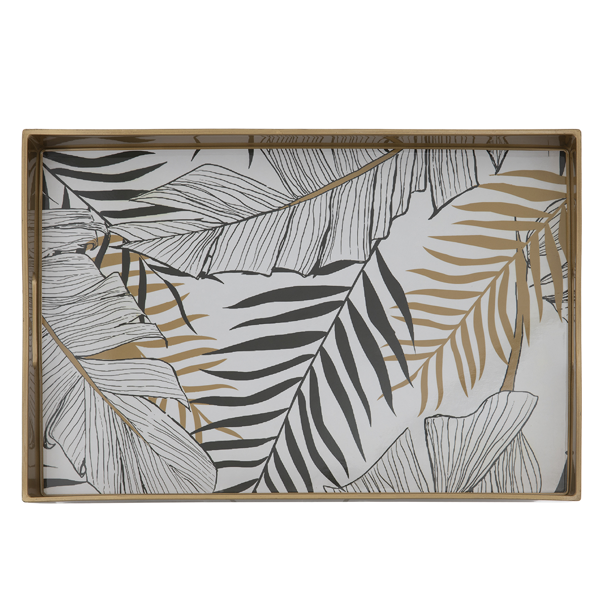 Al Saif Gallery Plastic Serving Trays, 45 X 30 X 4.5 Cm - Multi Color product image 2