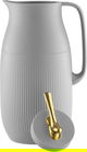 Al Saif Gallery Royal 6 thermos, 1.6 liters, glass inner container, plastic outer shell - light gray product image 4