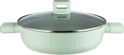 Robust Aluminum Cookware Set, 9 Pieces, Glass Lid - Light Green product image 6
