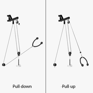 Kangaroo 151515359 Weightless Pull-Up System, Pull-Up Reel - Black product image 2