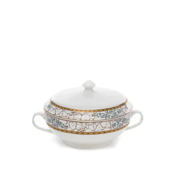 طقم سفرة بورسلان السيف غاليري، 86 قطعة - ابيض product image 2