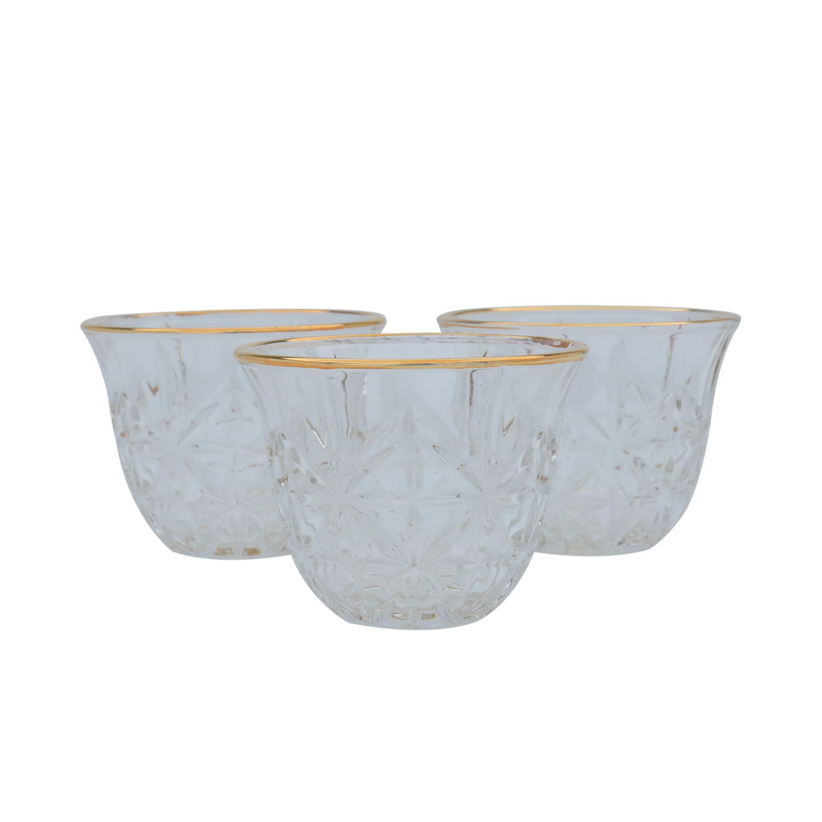 Al Saif Gallery Max glass coffee cup set, 60 ml, 6 pieces - transparent product image 3