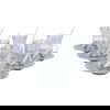 Al Saif Gallery Glass Coffee Cups and Teapots Set, 27 Pieces - Gray product image 2