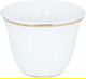 Al Saif Gallery Arabic coffee cups set, 12 pieces, 100 ml, gold-white rims product image 2