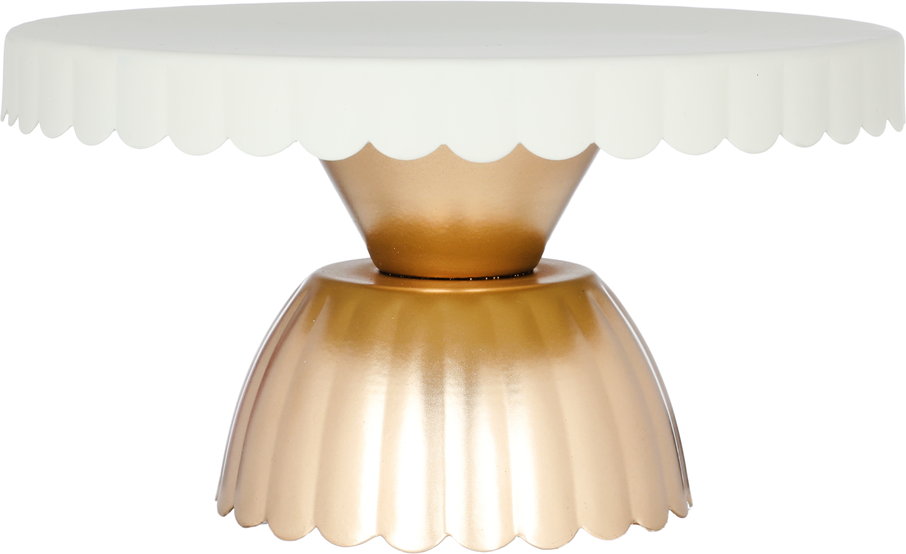 Al Saif Gallery steel cake stand, 20 x 20 x 10 cm - beige product image 2