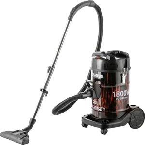 مكنسة برميل كهربائية توشيبا، 1800 واط، 20 لترًا، VC-DR180ABF(R) - أسود أحمر product image