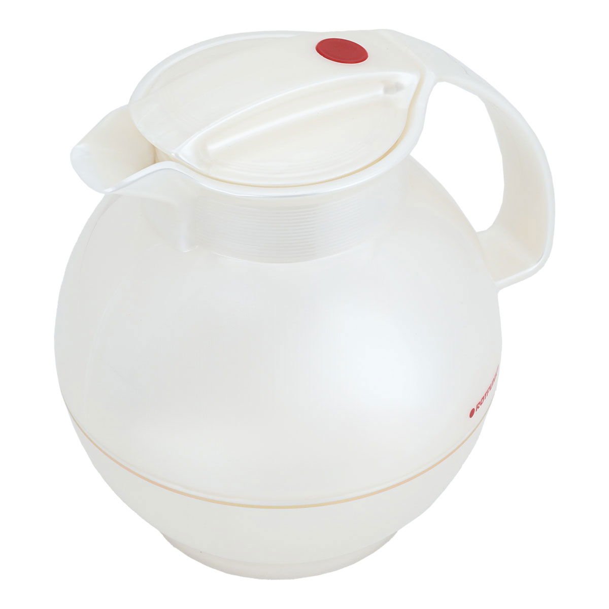 Rotpont glass thermos, 1 liter, plastic outer shell - white product image 2