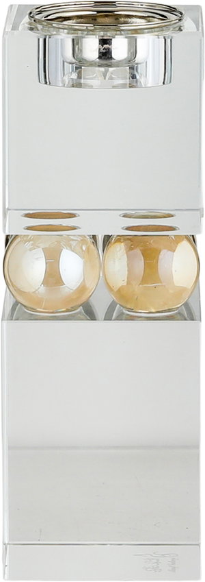 مبخرة زجاج السيف غاليري، 6x6x16 سم - شفاف عسلي product image 2