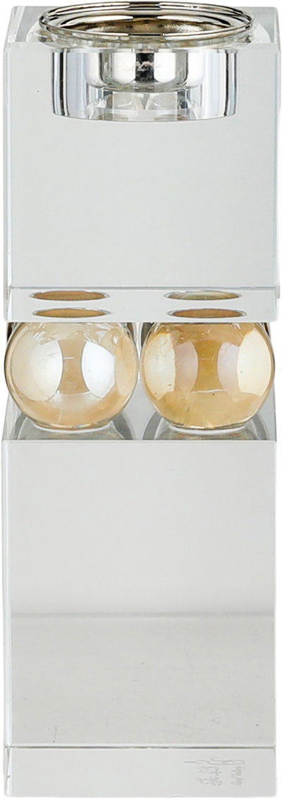 مبخرة زجاج السيف غاليري، 6x6x16 سم - شفاف عسلي product image 2