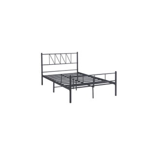 سرير هيكل حديد، 190×70×86 سم - أسود product image 2