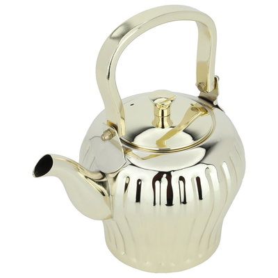 Alsaif Gallery Tuwaiq Steel Teapot, 1.2 Liter - Gold product image 2