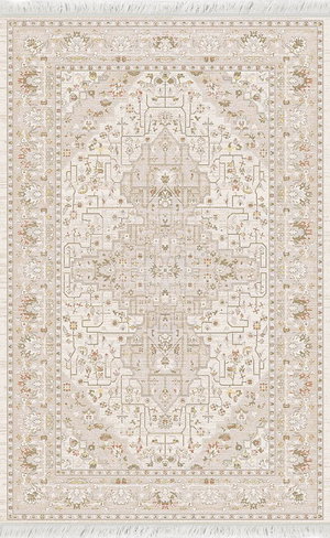 سجاد بشاير خيوط صوف القفاري، 1.60×2.40 متر - بني رمادي product image