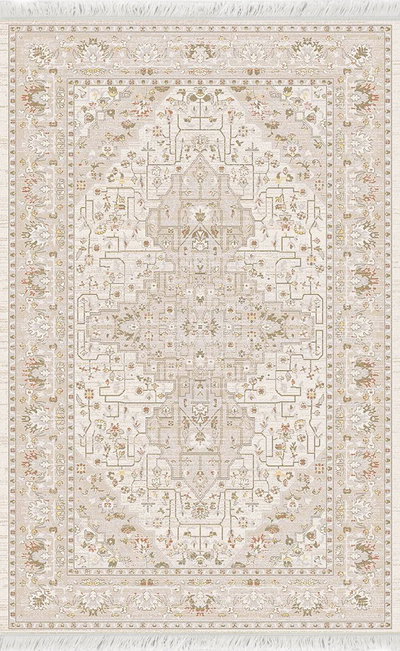 سجاد بشاير خيوط صوف القفاري، 1.60×2.40 متر - بني رمادي product image 1