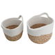 طقم سلال خوص السيف غاليري، قطعتين - أبيض product image 2