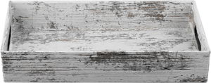 صينية تقديم بلاستيك السيف غاليري، 29x17x5 سم - ابيض product image