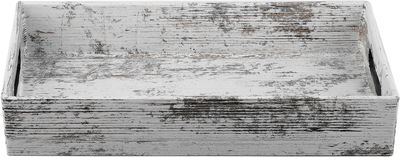 صينية تقديم بلاستيك السيف غاليري، 29x17x5 سم - ابيض product image 1