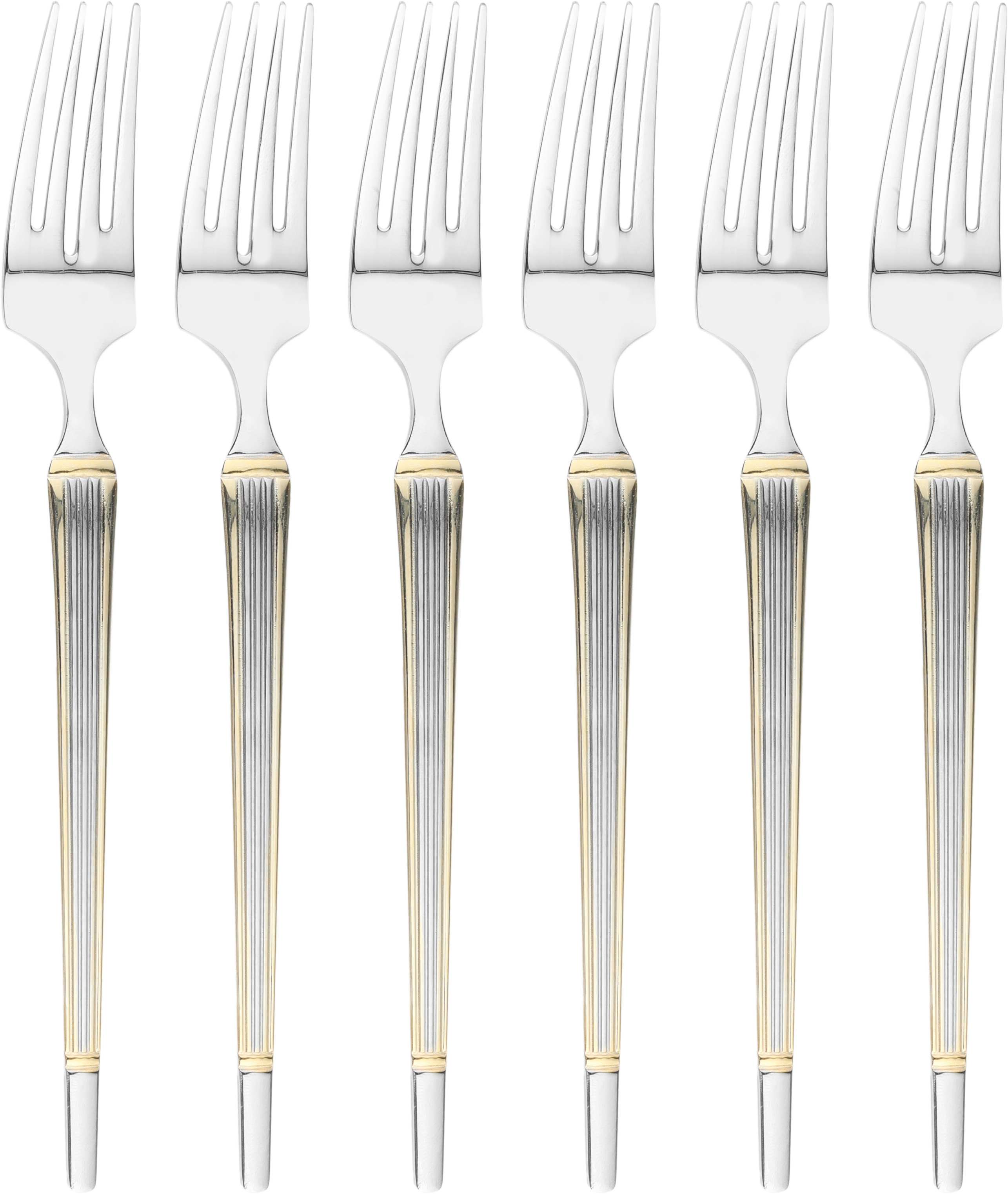طقم شوك أكل أستيل السيف غاليري، 6 قطع - فضي product image