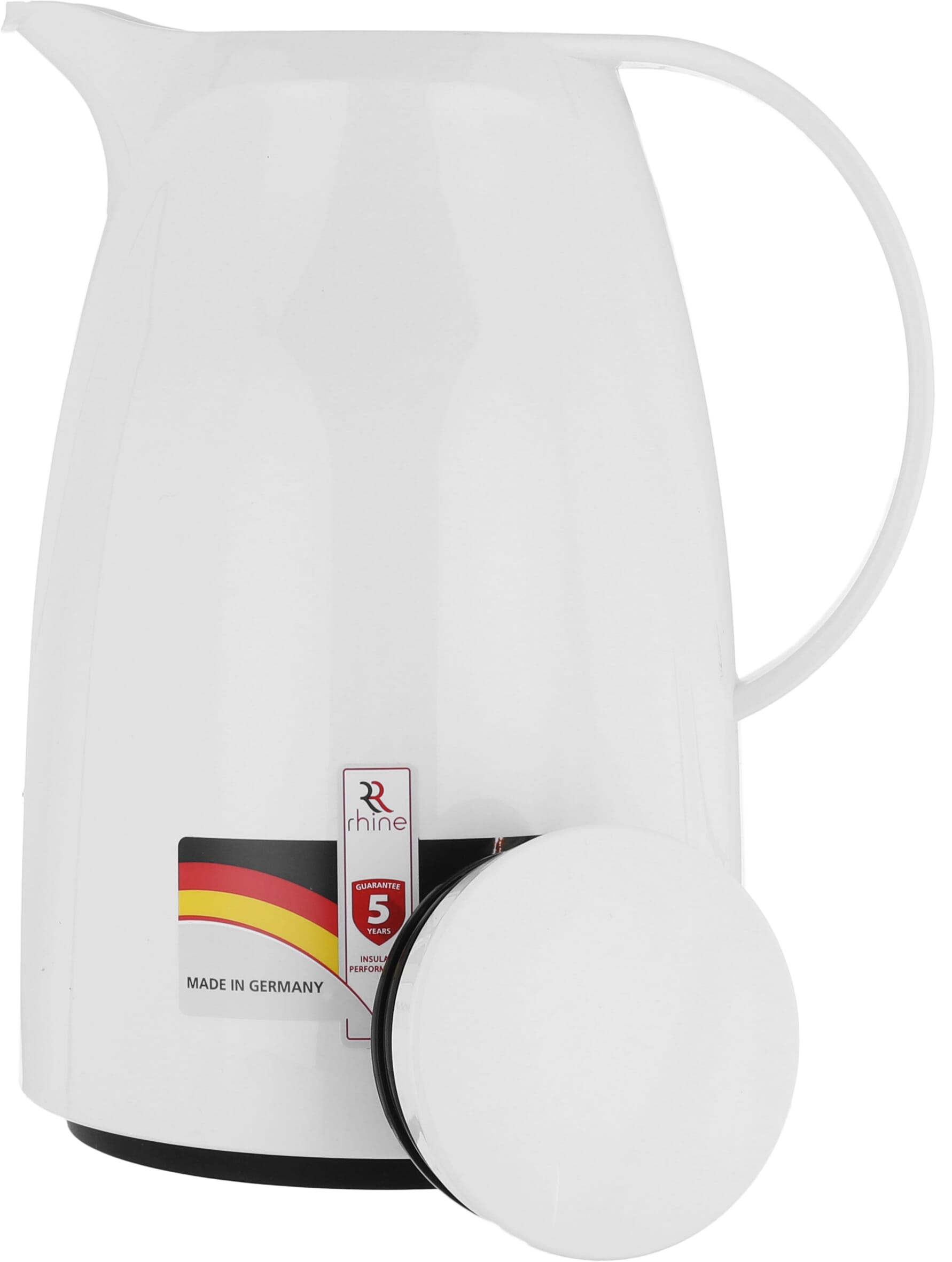 ترمس الراين، 2 لتر، هيكل داخلي زجاج، هيكل خارجي بلاستيك - ابيض product image 2