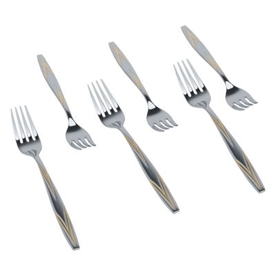 Al Saif Gallery Steel Forks Set, 6 Pieces - Silver product image 2