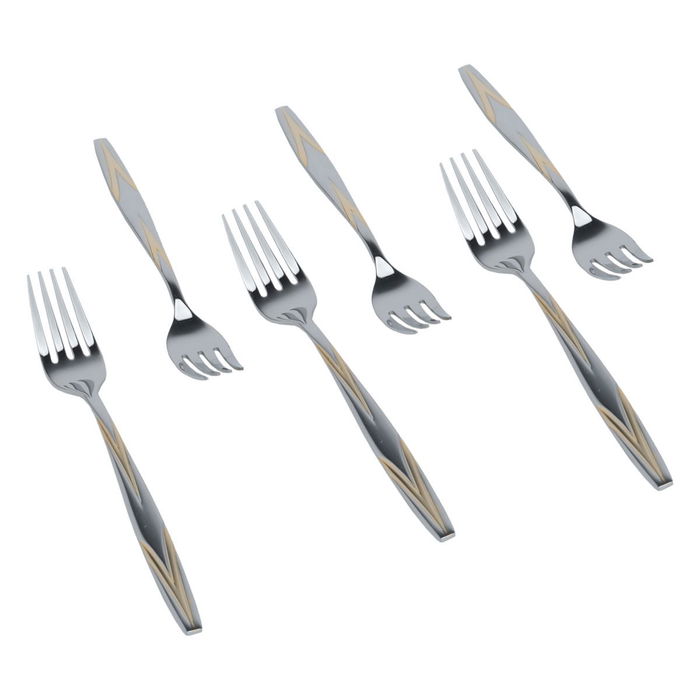 Al Saif Gallery Steel Forks Set, 6 Pieces - Silver product image 2
