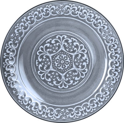 طقم صحون بورسلان ترست، 16 قطعة - رمادي product image 4