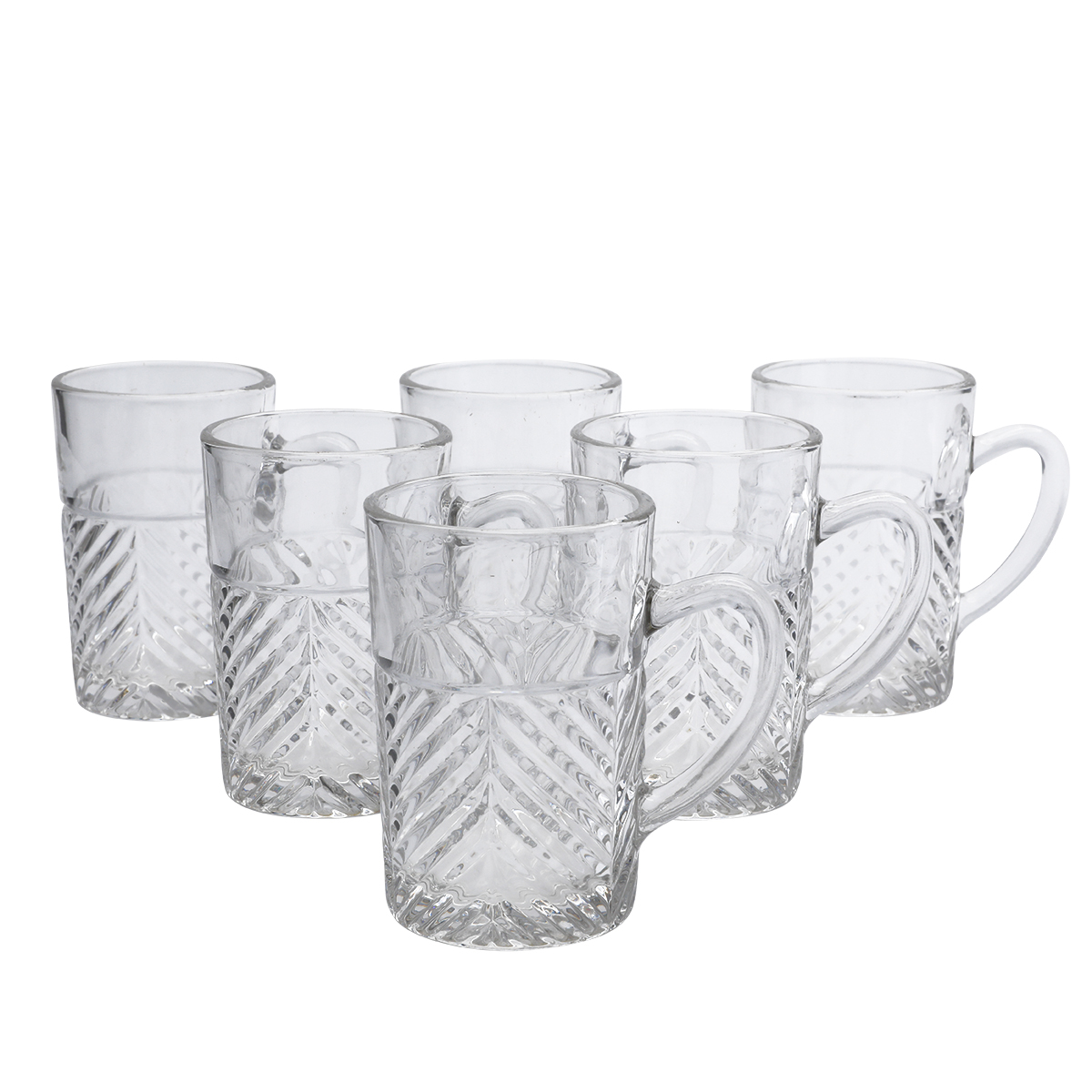 طقم بيالات زجاج ماكس جلاس، 6 قطع، 120 مل - شفاف product image 2