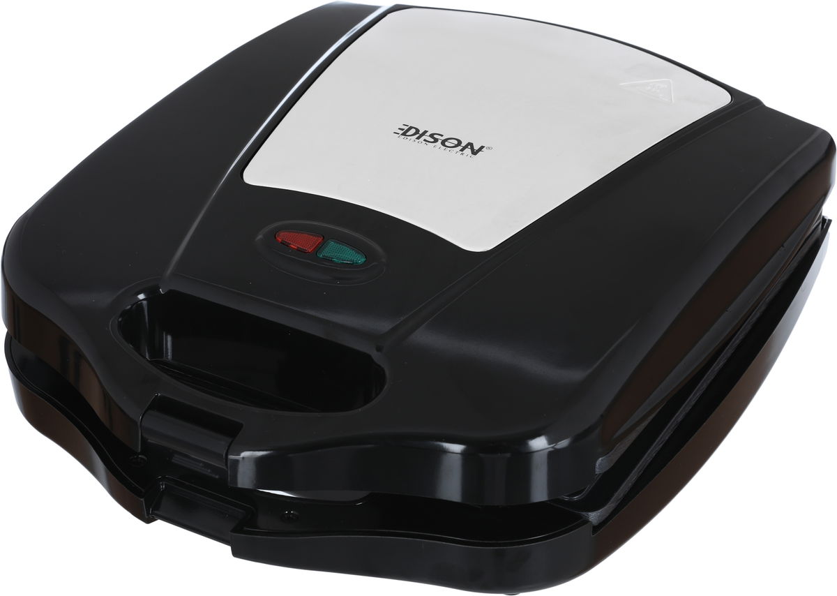 Edison 3 In 1 Sandwich Heater, 1400 Watt, 3 Plates, Js-416B - Black product image 1