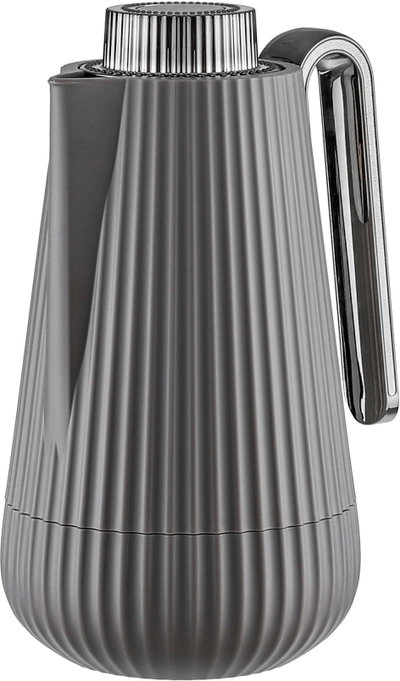 Glory Sumo Thermos, 0.7 Liter, Nickel Handle, Glass Interior, Pump - Glossy Black Cappuccino product image 4