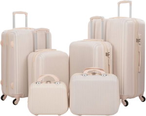 Limra ABS Luggage Set, 6 Sizes, 4 Wheels, 360 Degree Rotating, LMA-759 - Beige product image
