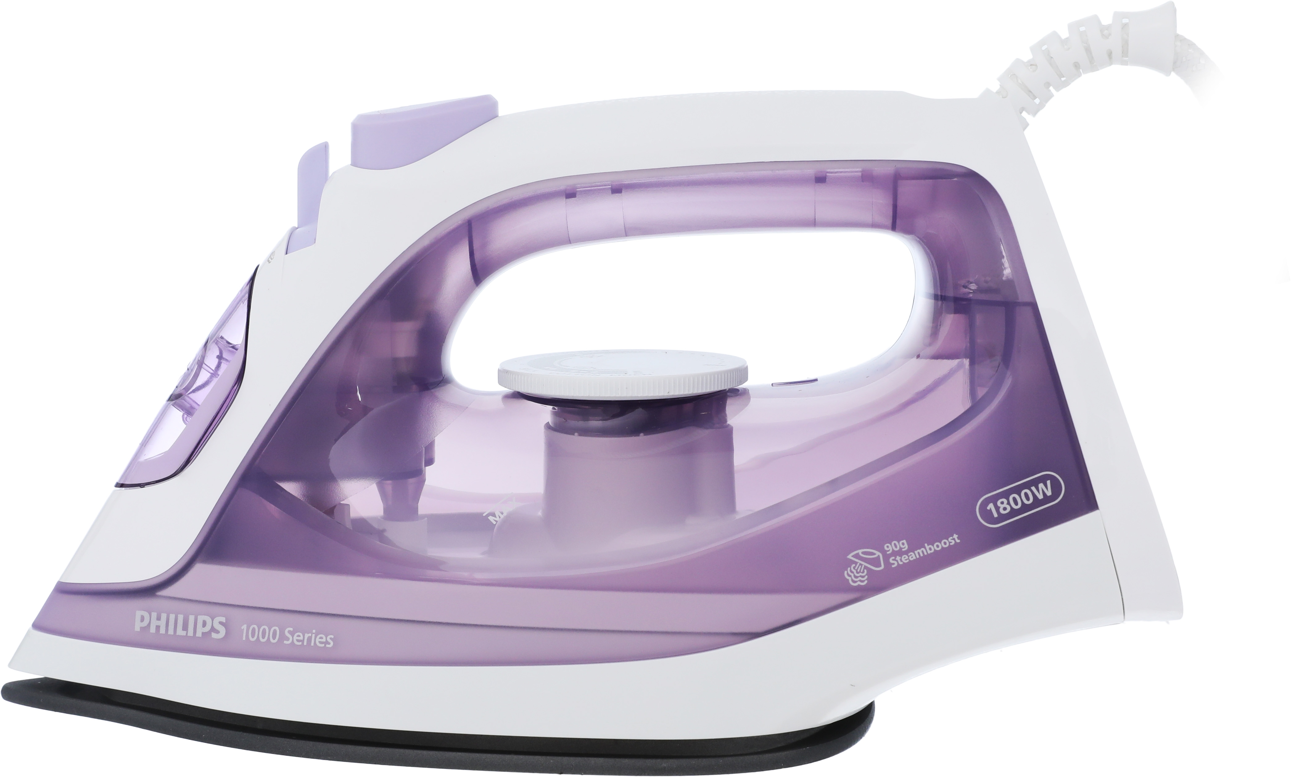Philips Steam Iron, 1510-1800 Watt, 250 ml, Steel soleplate, DST1020/36 - Mauve product image