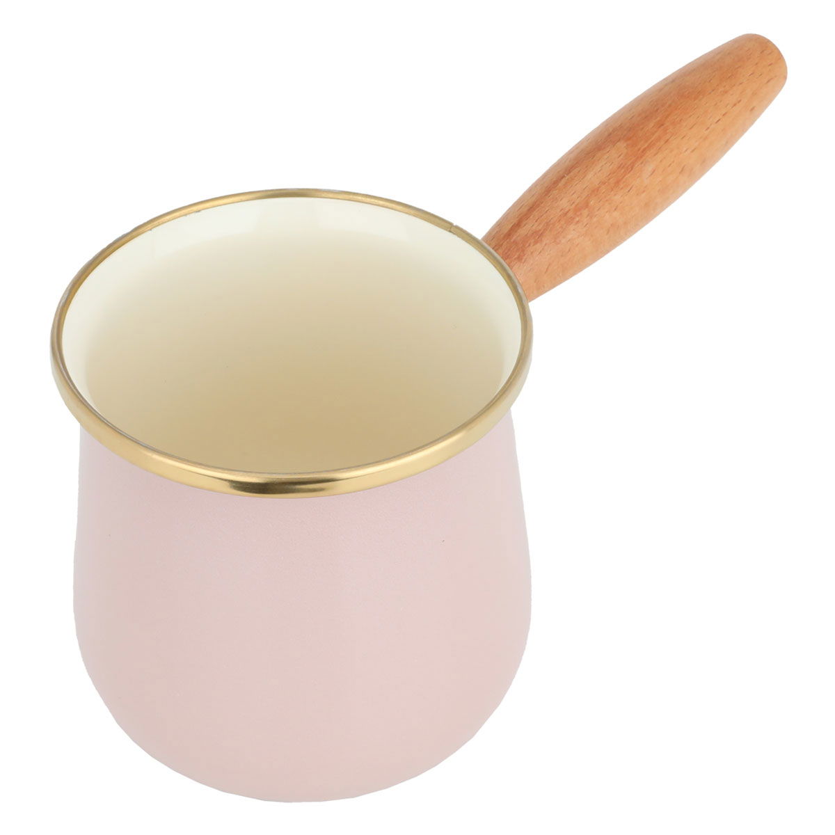 Steel Al Saif Gallery coffee pot, 0.65 liters, wooden handle - light pink product image 2