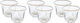 Al Saif Gallery Flamingo Glass Coffee Cup Set, 90ml, 6 Pieces - Clear product image 1
