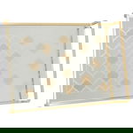 Tofariyah Steel Al Saif Gallery, 42x30x7.8 cm, rectangular, engraved, with large gold-silver square handle product image 1