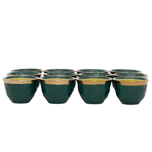 طقم فناجين قهوة بورسلان السيف غاليري، 12 قطعة - أخضر غامق product image