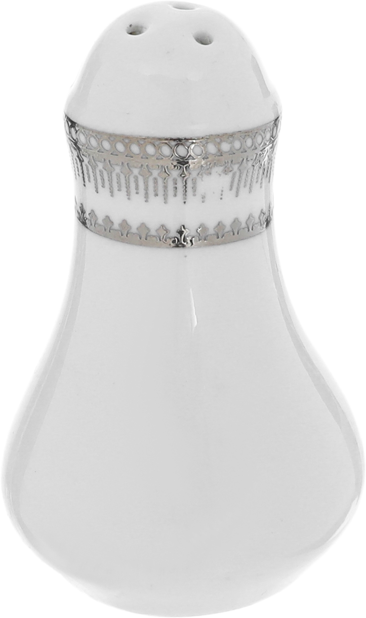 طقم سفرة بورسلان ريدج، 110 قطعة - ابيض فضي product image 7
