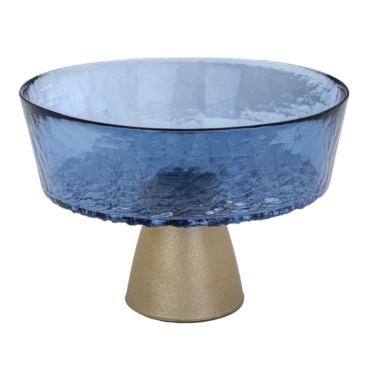 Al Saif Gallery Glass Serving Stand, 20X20X14 Cm - Blue product image