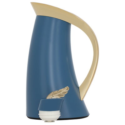 Everest Tommaso Thermos, 1 liter, thermal glass inner container, steel outer shell - blue product image 2