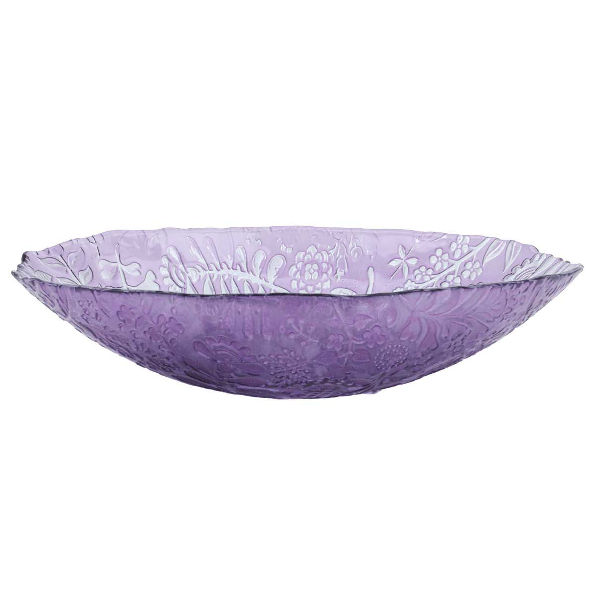 Al Saif Gallery Glass Serving Plate, 30X20X6 Cm - Purple product image