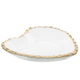 Al Saif Gallery glass dessert serving dish, heart - white product image 2